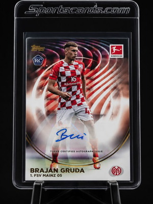 Topps Bundesliga 60 Years Brajan Gruda Rookie Auto Card New