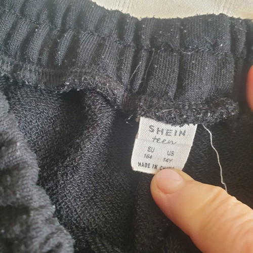 Cotton bermuda shorts used, black color, size S