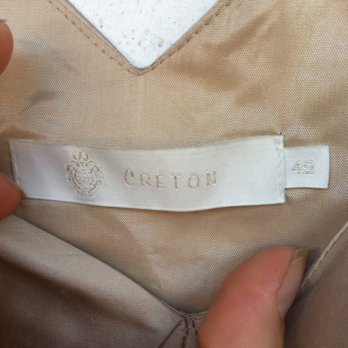 Silk top Creton beige size M L like new