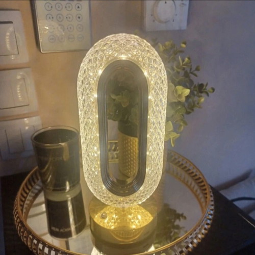 Table lamp new with three light shades and USB
