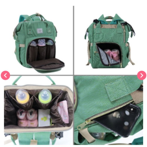 Exclusivo diaper bag in turquoise 26x15x37 cm