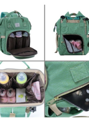 Exclusivo diaper bag in turquoise 26x15x37 cm