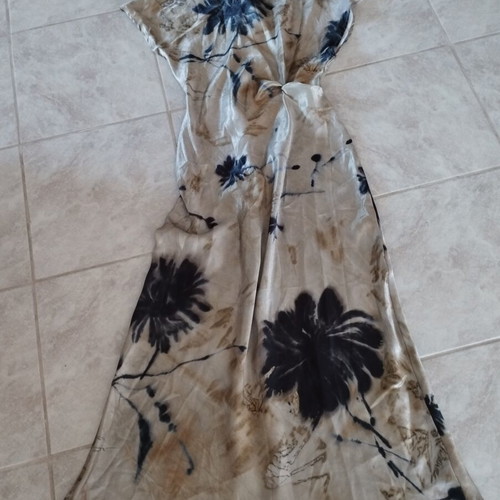 Zara dress, new, black and gold, size M