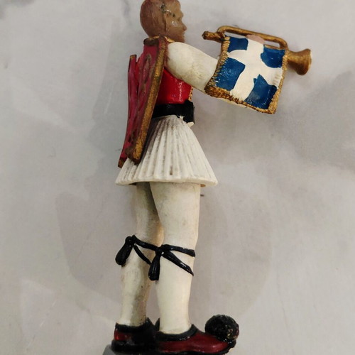 Vintage Evzone soldier figure used, Athens