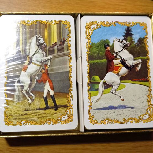 Vintage luxury collectible playing cards Piatnik Plasti-Smooth Austria