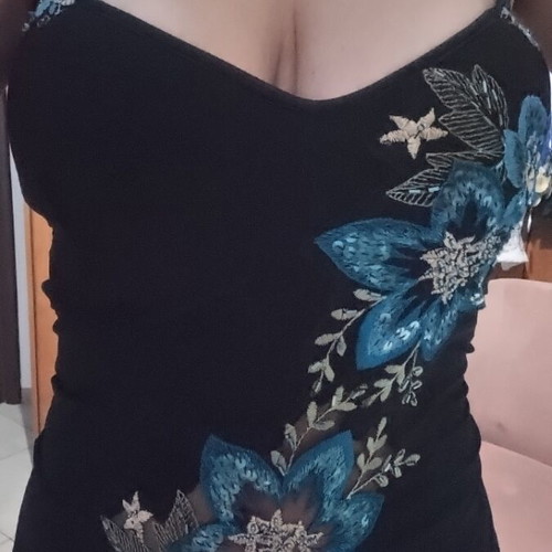 Bustier like new with handmade design, size S