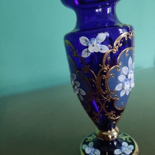 Vintage glass decorative vases set of 2, new