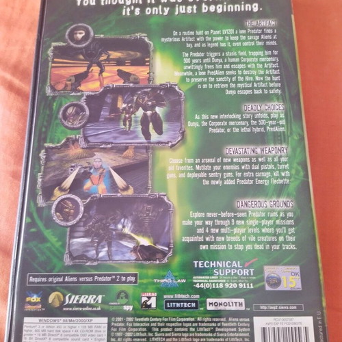 Alien VS Predator 2 Primal Hunt PC μεταχειρισμένο σε πολύ καλή κατάσταση