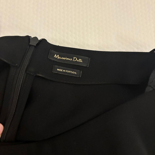 Massimo Dutti dress black, length 83 cm, slightly longer at back, like new