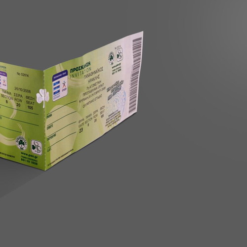 Panathinaikos-Heraklis 2008 collectible ticket-invitation