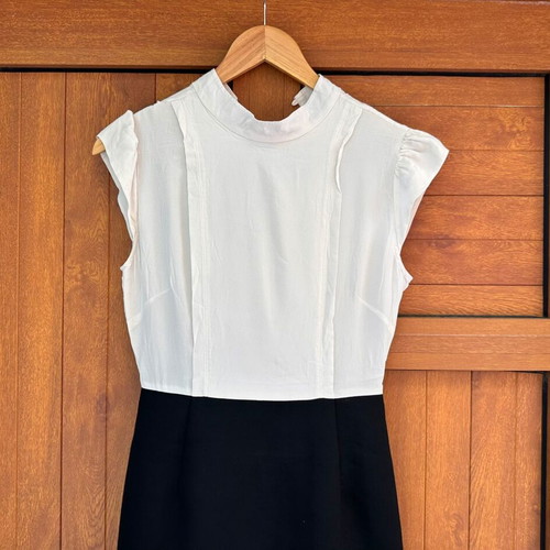 Sandro dress like new, black and white, size S
