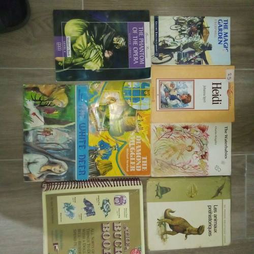 Foreign language books used, various titles