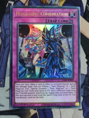 Magician's Combination Yu-Gi-Oh! карта като нова, continuous trap