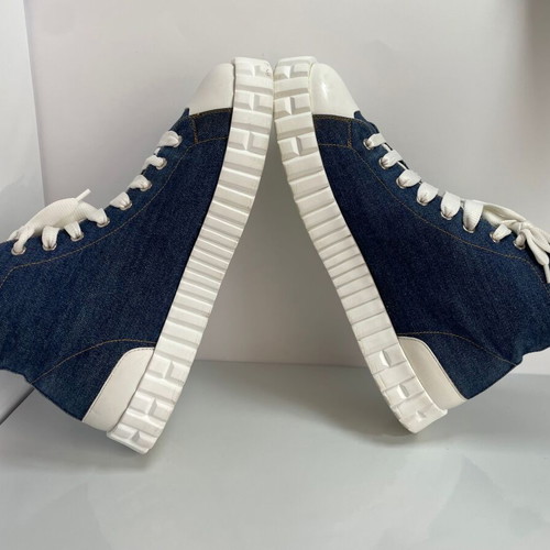 Hermes denim Climb sneakers used, size 42, blue