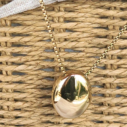 Steel necklace new, gold and silver color