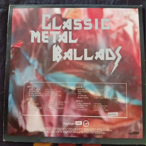 Classic Metal Ballads vinyl used, double Greek rock collection