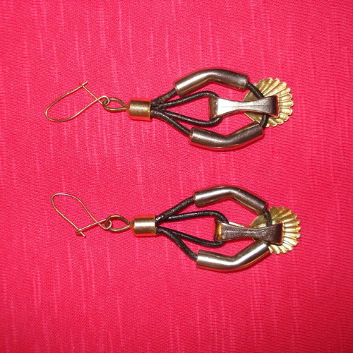 Earrings hanging unique, used