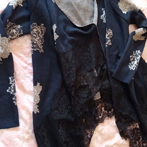 long jacket with lace