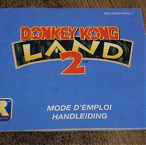donkey kong land 2 manual nintendo gameboy