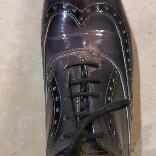 Oxford leather patent shoe Musto used, black