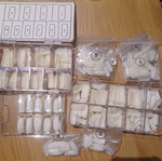 Artificial nail tips, large quantity, new with tags