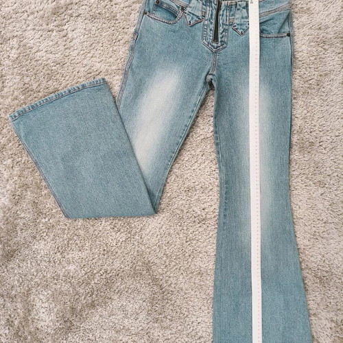 Miss Selfridge low-rise jeans like new, size S or XS, blue turquoise