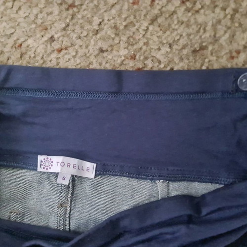 Maternity denim salopette and skirt used, size small