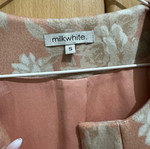 Milkwhite coat like new, size small, beige pink