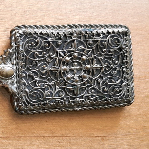 19th Century Hand Mirror used with Filigree Technique
