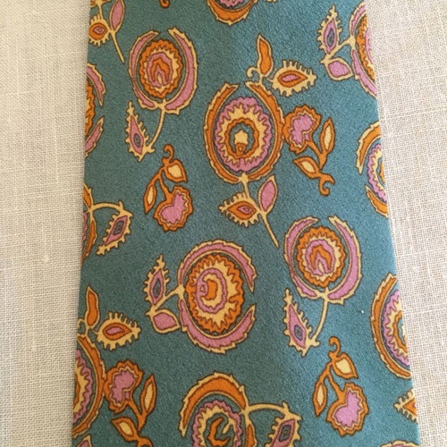 Vintage silk tie used, multicolored