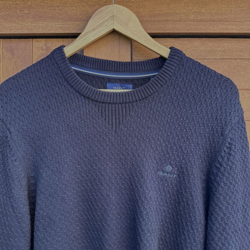 Gant dark blue sweater like new, size L, 100% cotton