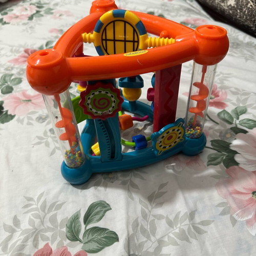 Educational baby triangle toy like new with sound and activities