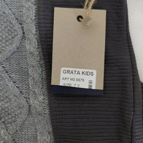 Boys' tracksuit set new, grey, 7 years, 100% cotton