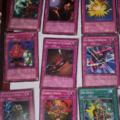 Yugioh cards used