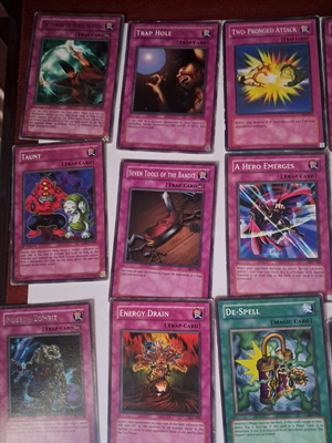 Yugioh cards used