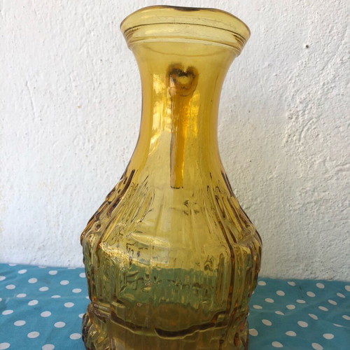 Glass jug with handle Bormioli Rocco used