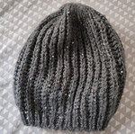 Knit cap used, gray, size S