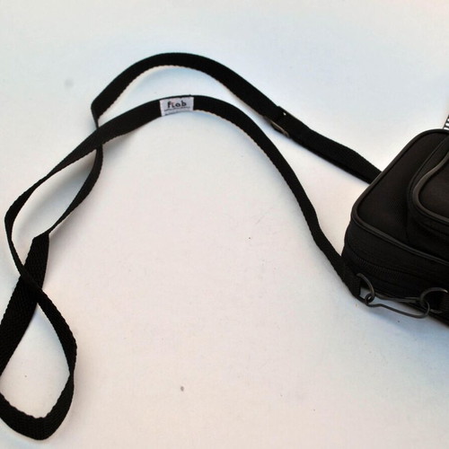 Vintage Reporter Camera Bag black mini shoulder bag from Italy