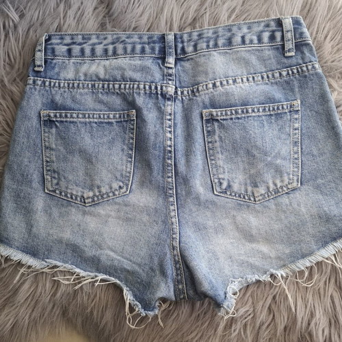 D jeans women's denim shorts size M used, blue