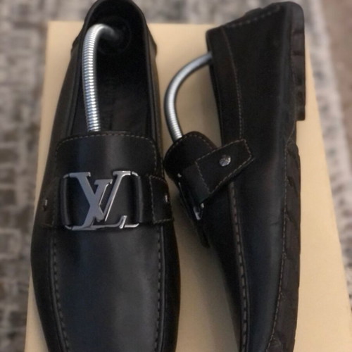 Louis Vuitton Monte Carlo leather flats like new, size 43.5 brown