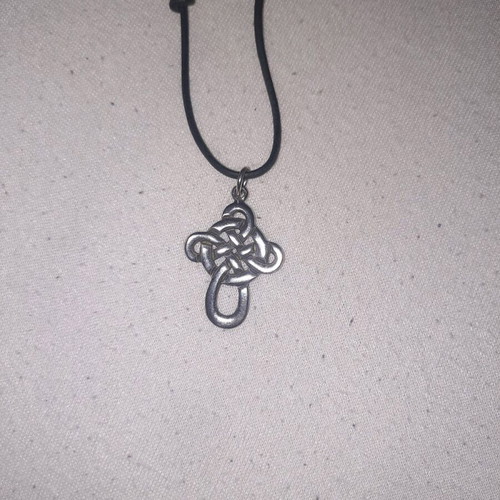 Sterling silver 925 pendant with gothic protection symbol like new
