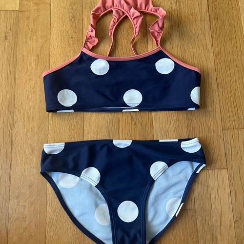 Petit Bateau Polka Dot Bikini Set New, Size 128 cm, Blue