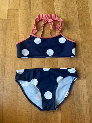 Petit Bateau Polka Dot Bikini Set New, Size 128 cm, Blue