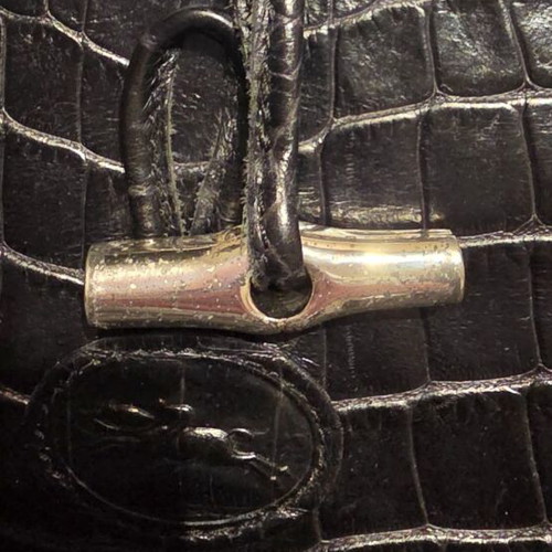 Longchamp black crossbody bag used
