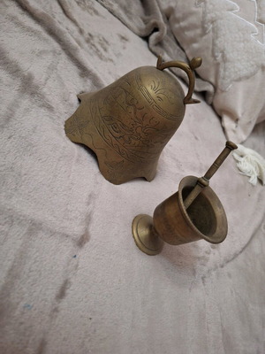 Vintage brass decorative items like new, set of 2 pieces