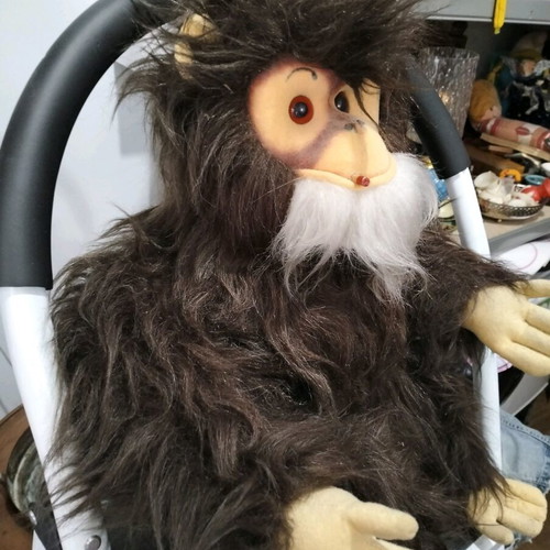 Vintage plush smoking monkey like new