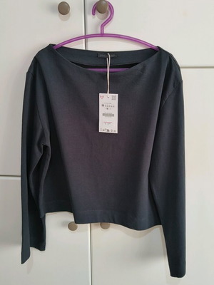 Zara Women's Black Cotton Blouse New Size M