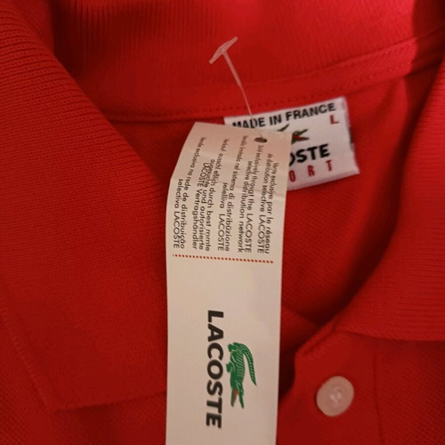 Men's blouse with buttons new, size large, red