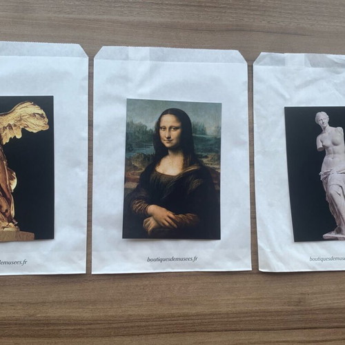 Postcards set of 3 new, Louvre Museum originals