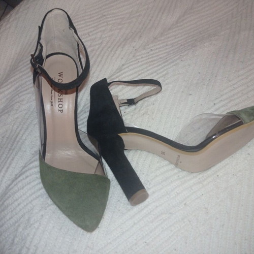 The Workshop leather pumps new with ankle strap size 36